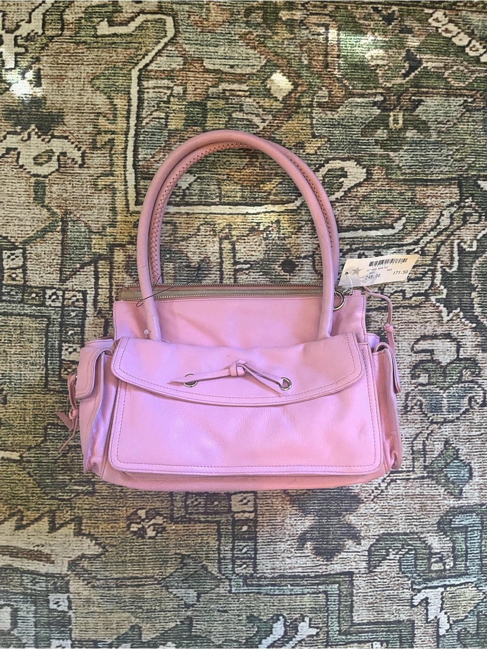 DKNY Leather Tote Bag - Classic Structured Satchel